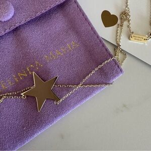 NWT Melinda Maria “You Are My Big Star” Necklace Gold